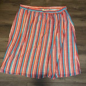 ModCloth 3X Striped Midi Skirt